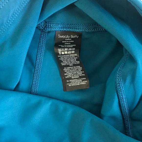 Sweaty Betty High Shine Leggings Full Length Teal - Picture 6 of 8